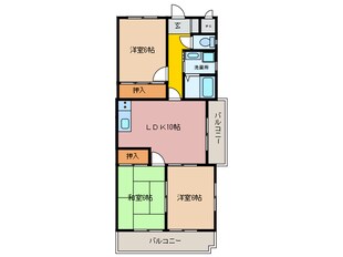 甚目寺駅 徒歩8分 2階の物件間取画像